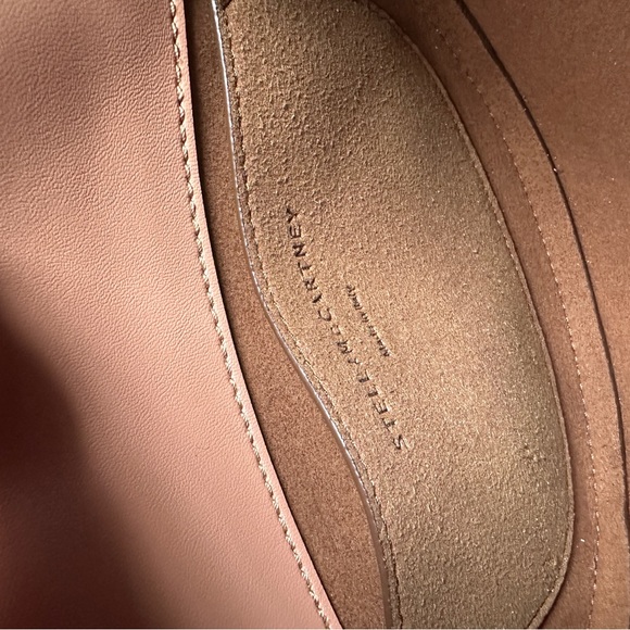 Stella McCartney Perforated Logo Saddle Bag Camel - Picture 12 of 13